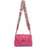 Borsa a tracolla donna 003g fucsia