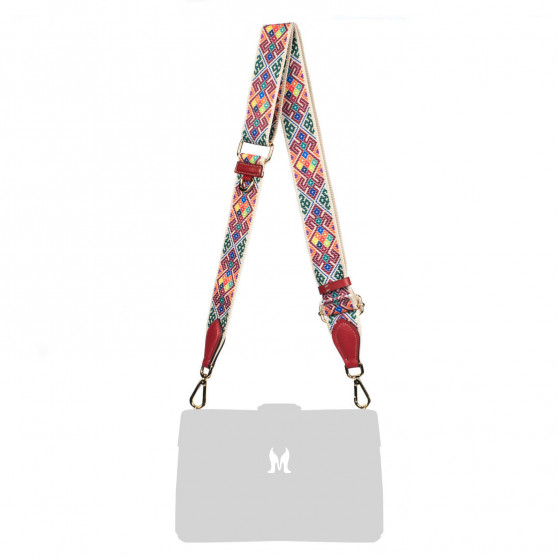 Tracolla multicolore+rosso 102g