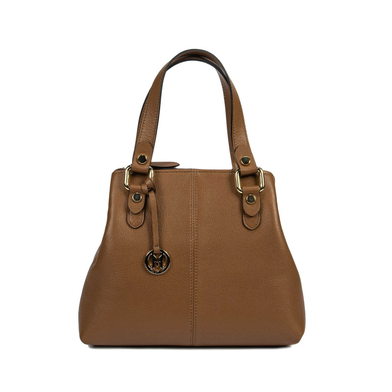 Borsa a tracolla da donna 004g marrone cognac