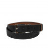 Cintura donna 22m bicolore biz nero+marrone