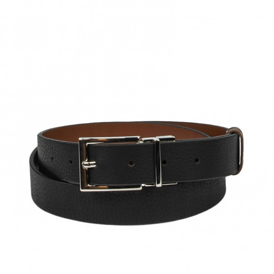Cintura donna 22m bicolore biz nero+marrone