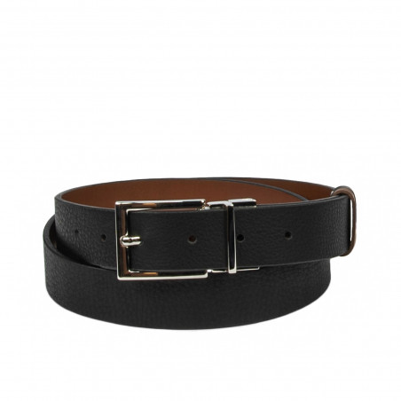 Cintura donna 22m bicolore biz nero+marrone