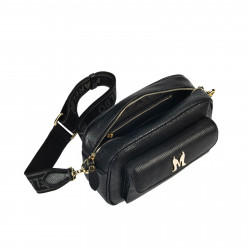 Borsa da donna a tracolla 006g nero saffiano