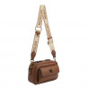 Borsa donna a tracolla 006g marrone cognac
