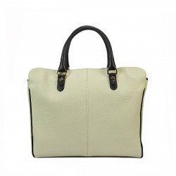 Borsa da donna a mano 002g nude latte+nero