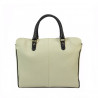 Borsa da donna a mano 002g nude latte+nero