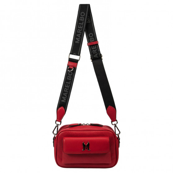 Borsa a tracolla donna 006g rosso saffiano