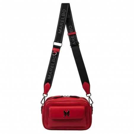 Borsa a tracolla donna 006g rosso saffiano