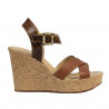 Sandali donna 5095 marrone combinato