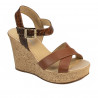 Sandali donna 5095 marrone combinato