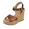 Sandali donna 5095 marrone combinato