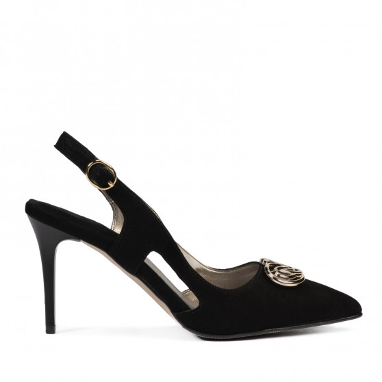 Sandali donna 1294 nero antilope