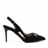 Sandali donna 1294 nero antilope