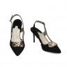 Sandali donna 1294 nero antilope