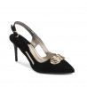 Sandali donna 1294 nero antilope