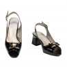 Sandali donna 1297 vernice nera