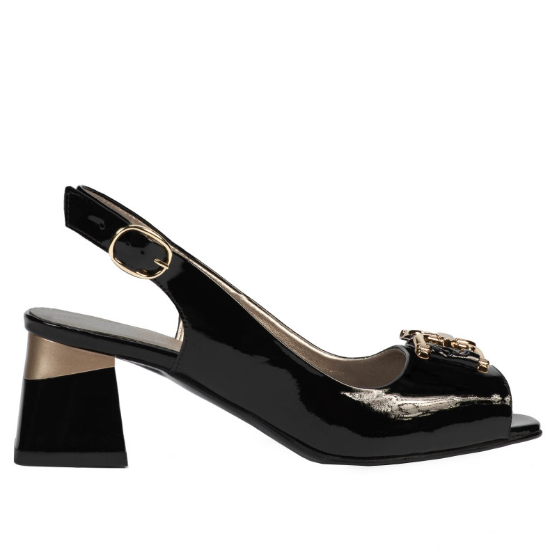 Sandali donna 1297 vernice nera