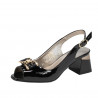 Sandali donna 1297 vernice nera