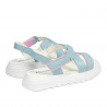 Sandali donna 5092 azzurro combinato