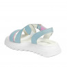 Sandali donna 5092 azzurro combinato
