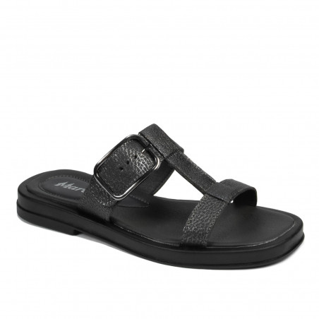 Sandali donna 5091 nero metallizzato