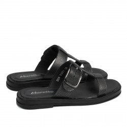 Sandali donna 5091 nero metallizzato