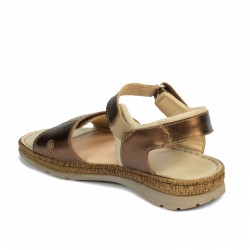 Sandali donna 5090 rame combinato