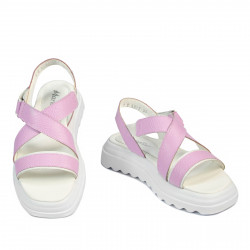 Sandali donna 5092 rosa combinato