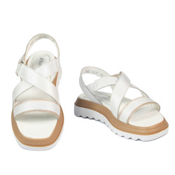 Sandali donna 5092 bianco combinato