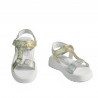 Sandali donna 5082 argento+oro