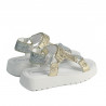 Sandali donna 5082 argento+oro