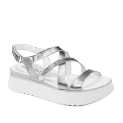 Sandali donna 5100 argento combinato