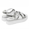 Sandali donna 5100 argento combinato