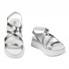 Sandali donna 5100 argento combinato