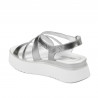 Sandali donna 5100 argento combinato