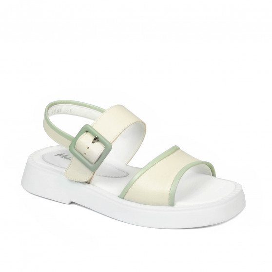 Sandali donna 5094 beige combinato