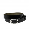 Cintura donna 35m nero florantic