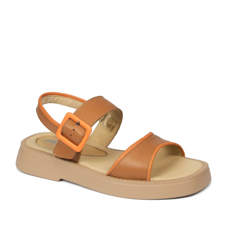 Sandali donna 5094 marrone combinato