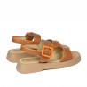 Sandali donna 5094 marrone combinato