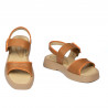 Sandali donna 5094 marrone combinato