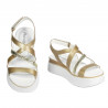 Sandali donna 5100 oro combinato