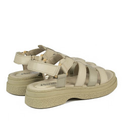 Sandali donna 5099 beige combinato