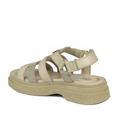 Sandali donna 5099 beige combinato