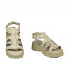 Sandali donna 5099 beige combinato