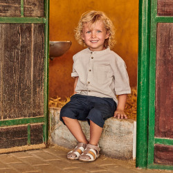 Sandali bambini piccoli 75c cappuccino combinato lifestyle