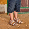 Sandali bambini piccoli 75c cappuccino combinato lifestyle
