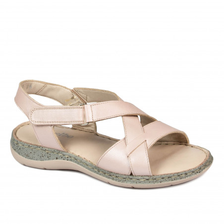 Sandali donna 5047 cipria madreperla
