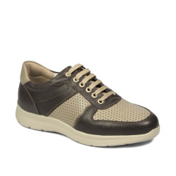 Scarpe sportive adolescenti 384 kaki combinato
