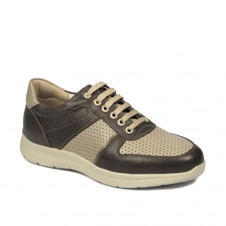 Scarpe sportive adolescenti 384 kaki combinato