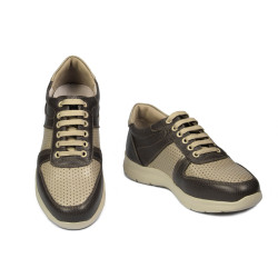 Scarpe sportive adolescenti 384 kaki combinato
